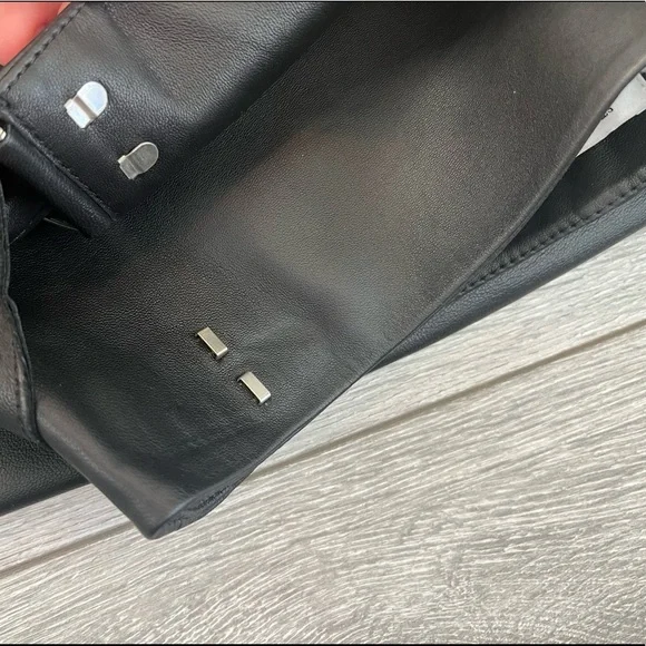 & Other Stories Black Leather Skirt 2 NWT - Picture 9 of 10